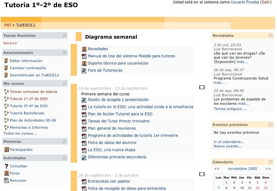 Moodle en el trabajo de asesoramiento al profesorado