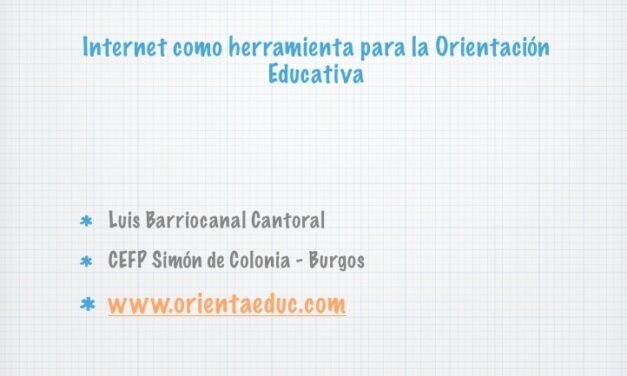 Internet como herramienta para la Orientación Educativa