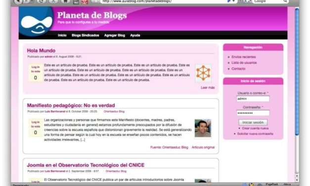 Planeta de Blogs con Drupal