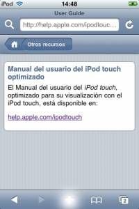 Manual del usuario del iPod touch
